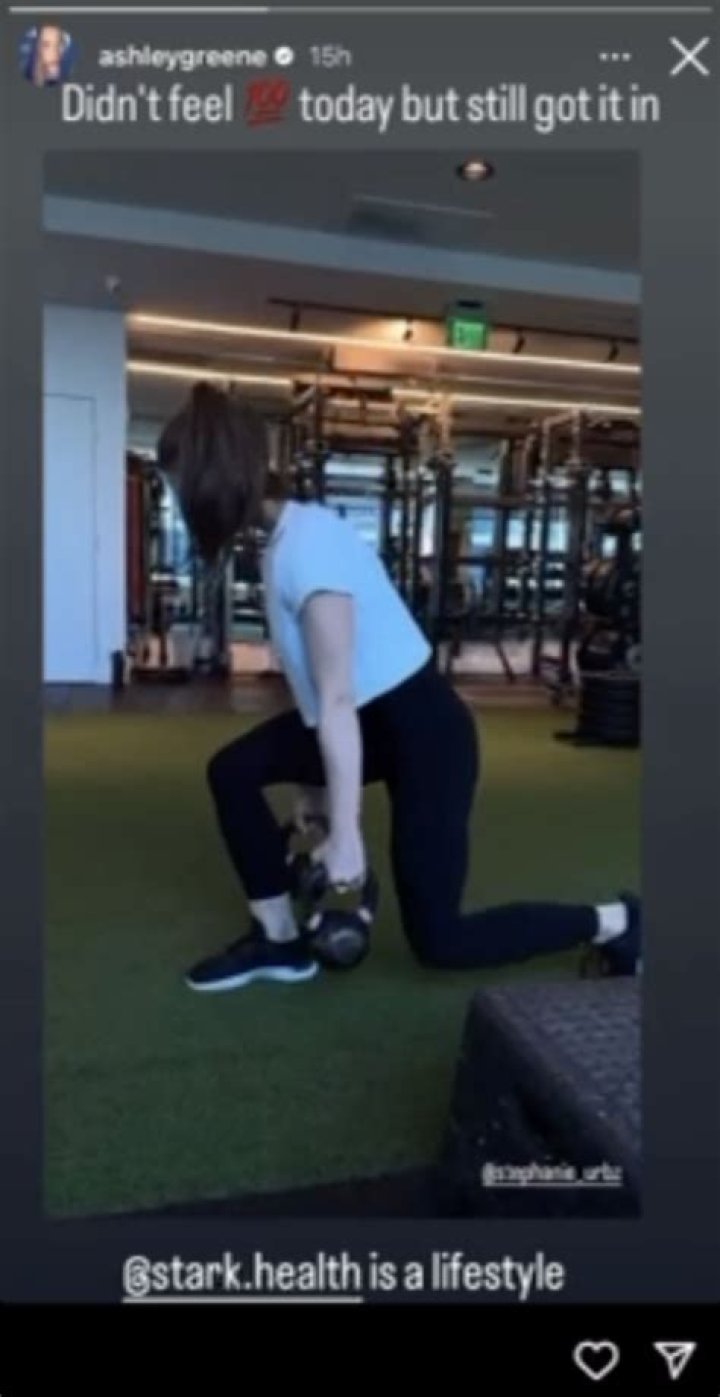 Ashley Greene In Workout Gear “Didn’t Feel 100 Today But Still Got It In”