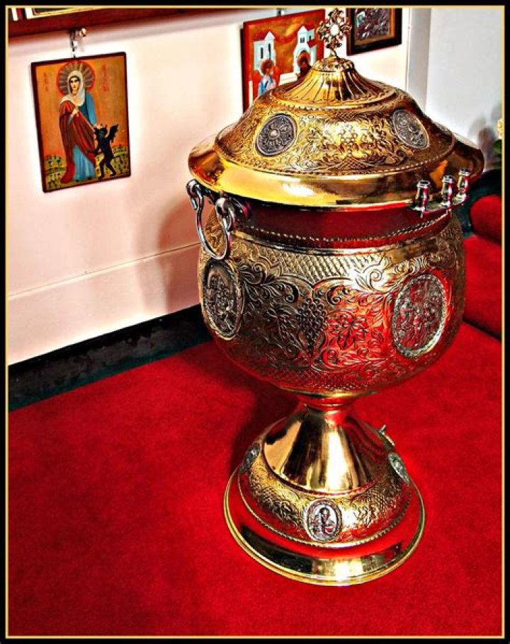 Greek Orthodox Baptismal Keepsake Storage Box — Blessed Celebration